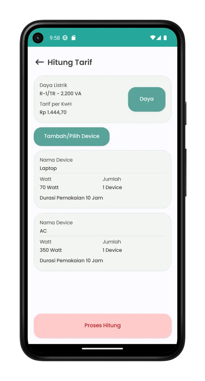 screenshot listrik 2