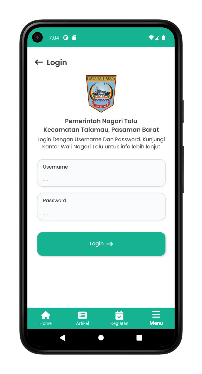 Tangkapan layar Data Dalam Saku 3