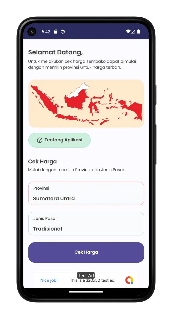Tangkapan layar Harga Sembako 1