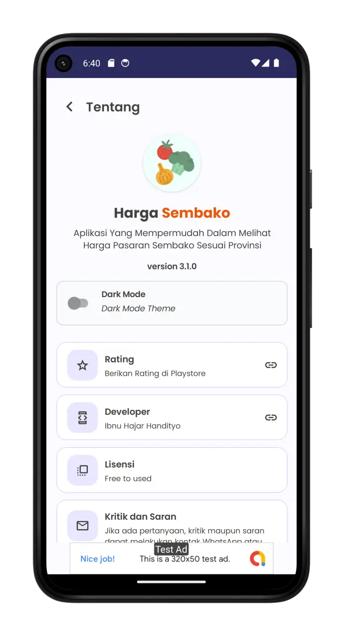 Tangkapan layar Harga Sembako 3