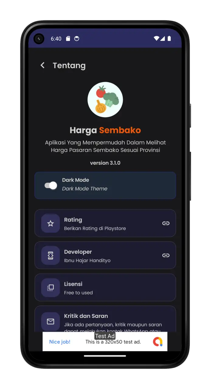 Tangkapan layar Harga Sembako 4
