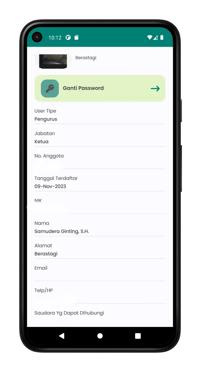 Tangkapan layar E-Koperasi 2