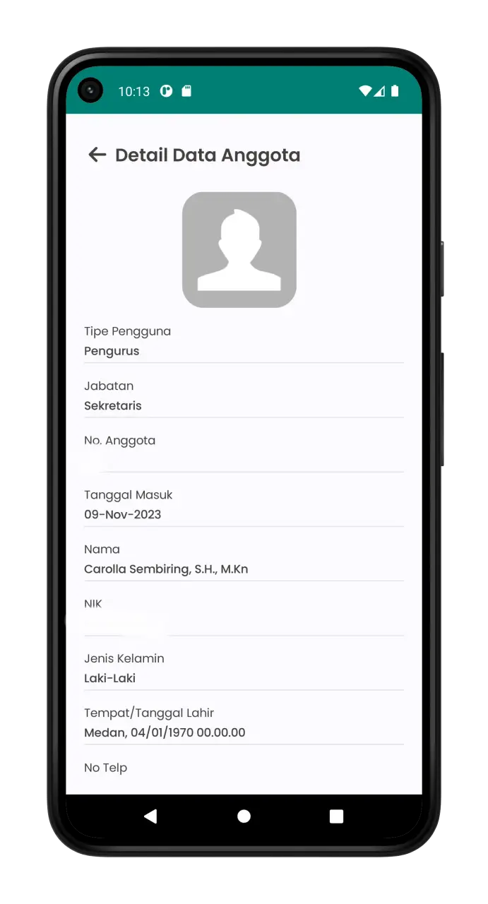 Tangkapan layar E-Koperasi 3