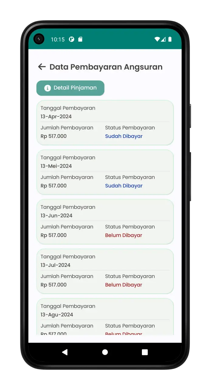 Tangkapan layar E-Koperasi 6